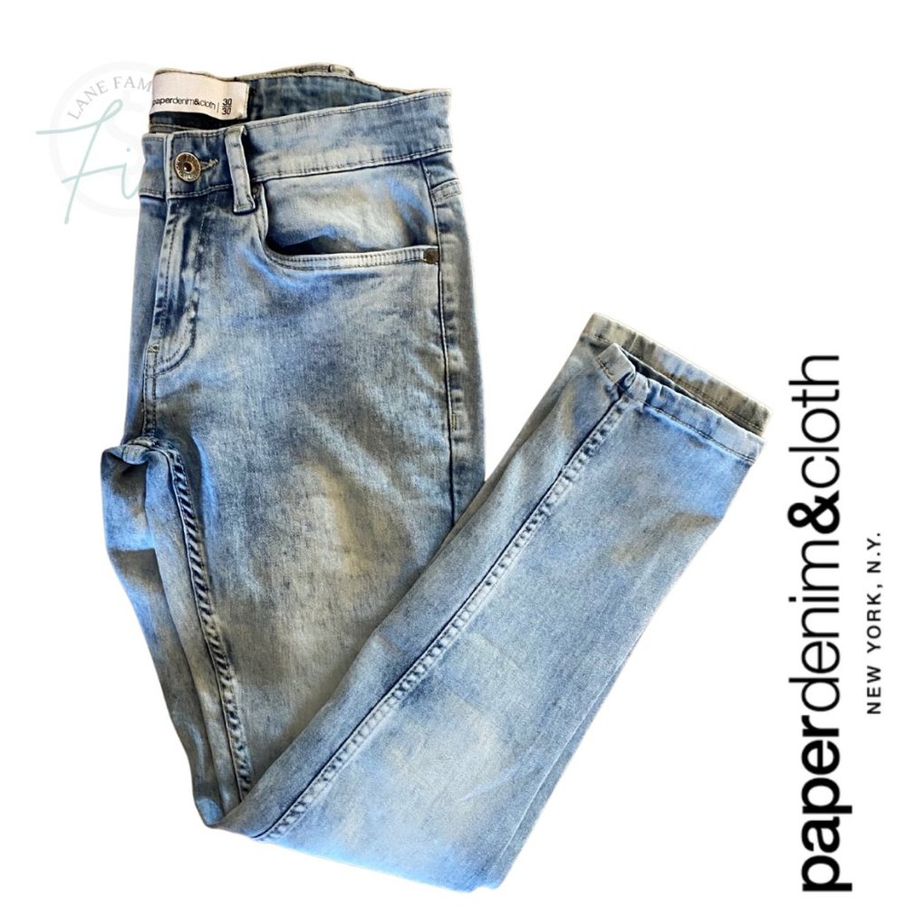 Paper Denim & Cloth - Skinny Acid Wash Jeans - Women's Sz: 30/30